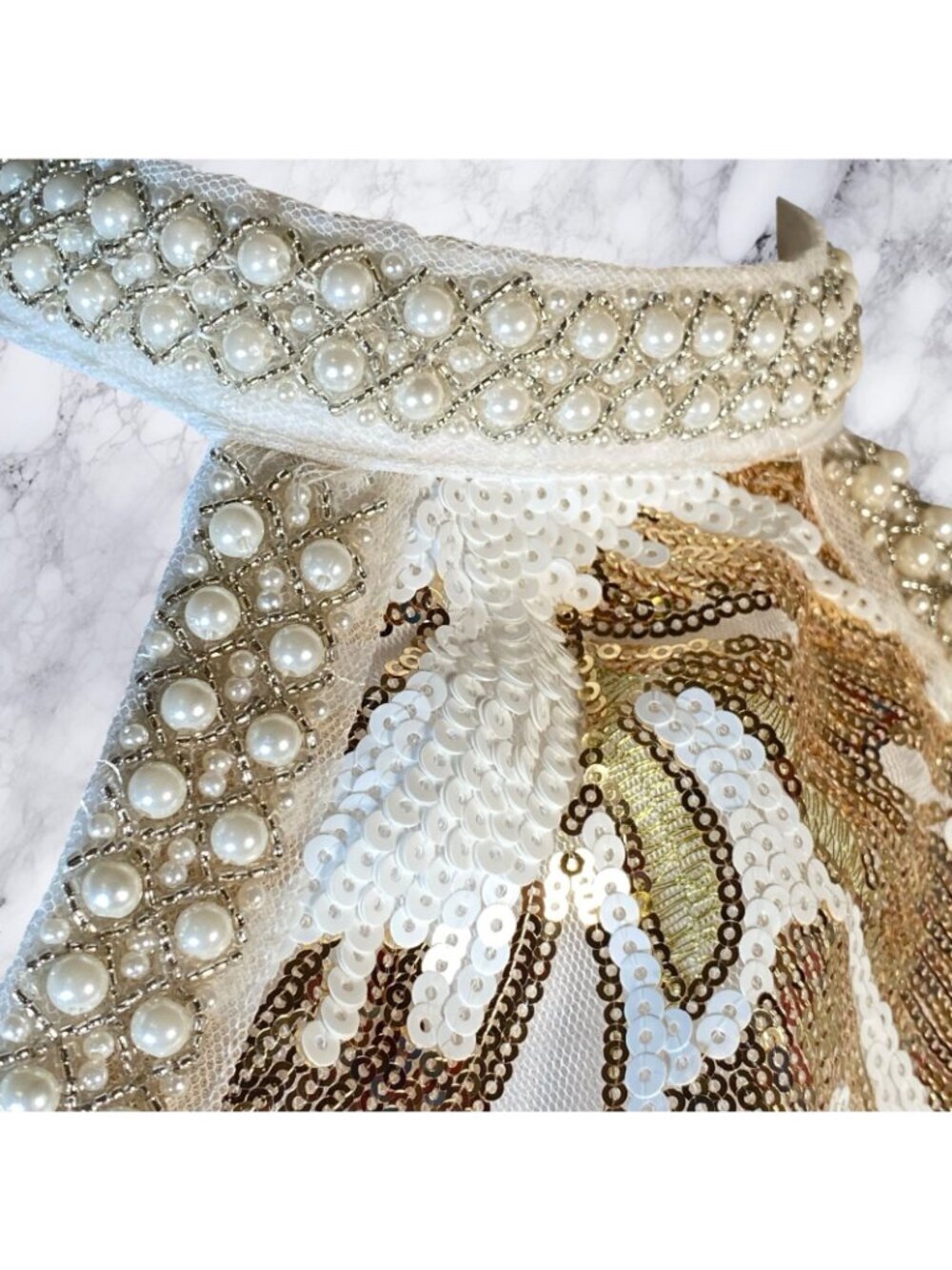12th Tribe Like Gold Dust Sequin Fringe Dress - Picture 6 of 11